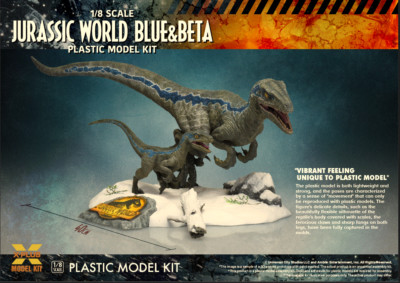 X Plus 411-200143TP 1/8 Jurassic World Dominion Blue und Beta SOFORT LIEFERBAR
