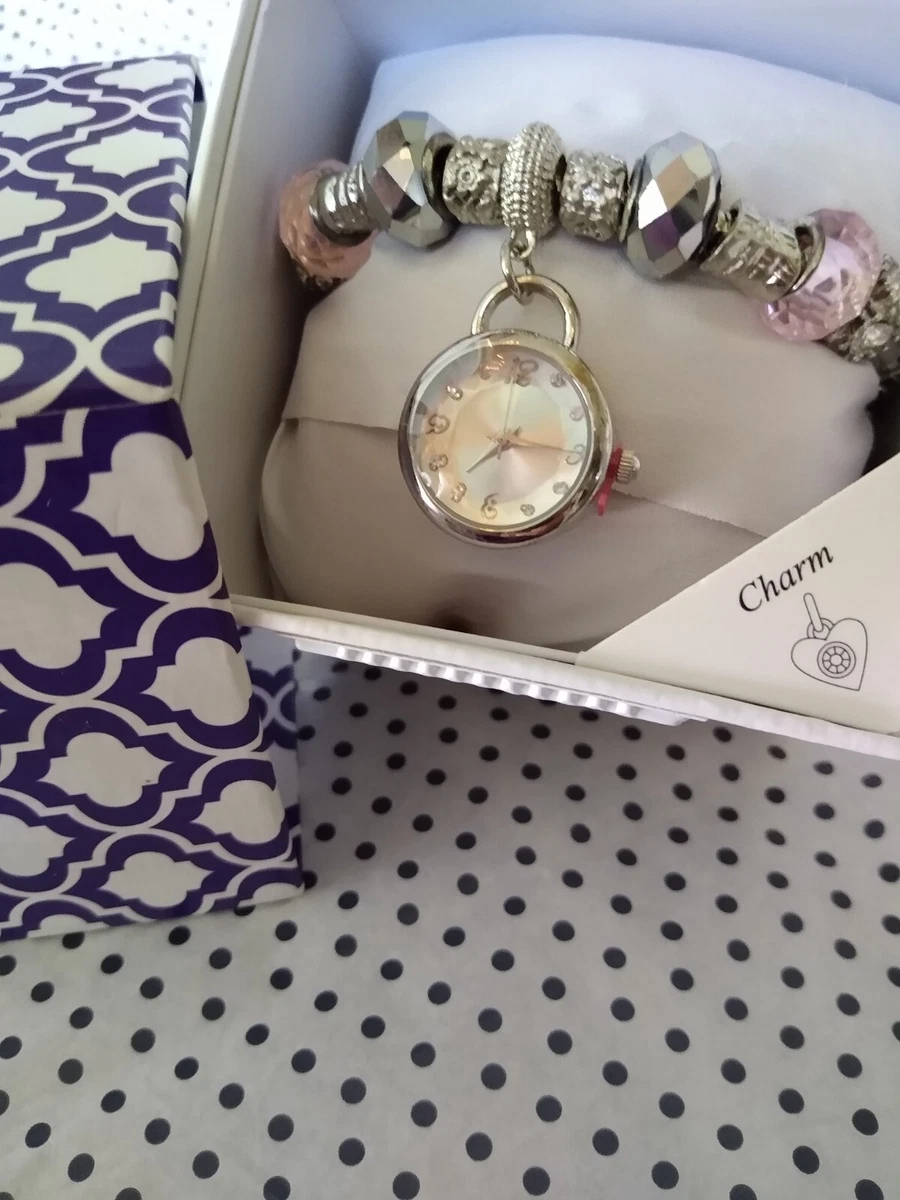 Working Charm Bracelet watch. Boxed. See All 12 Pics. New in box. Great gift