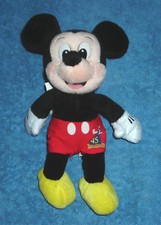 DISNEYLAND 45TH ANNIVERSARY MICKEY MOUSE 8" BEAN BAG PLUSH