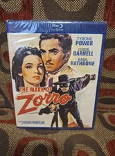 The Mark of Zorro (1940) BLU-RAY Tyrone Power - New/Sealed OOP Kino Lorber