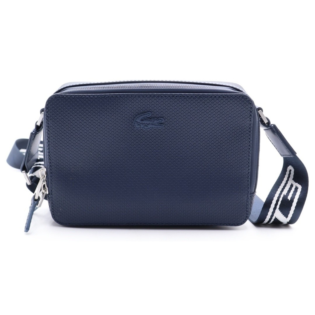 LACOSTE Chantaco Seasonal Front Logo Shoulder Bag Blue Used 7ee6418e53a4650997a4