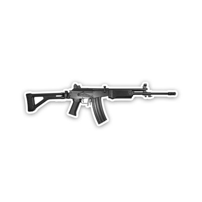 Galil IWI 6 inch Sticker Gun Vinyl Decal Waterproof Outdoor Safe