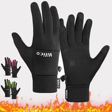 Warm Men Women Gloves Winter Cycling Hiking Gloves Touchscreen Windproof Gloves