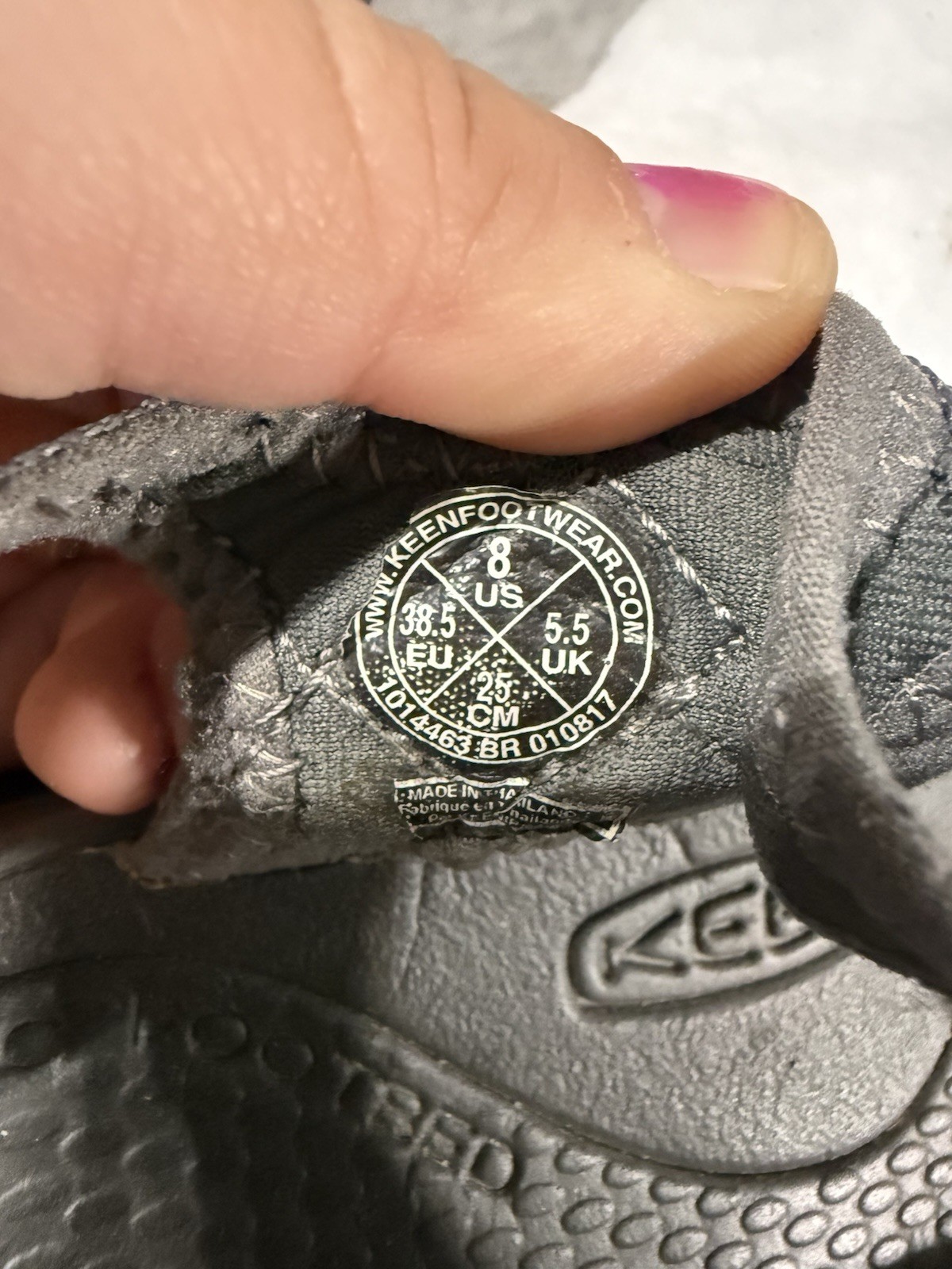 Sandali donna KEEN grigio rosa misura 8 punta protezione escursionismo