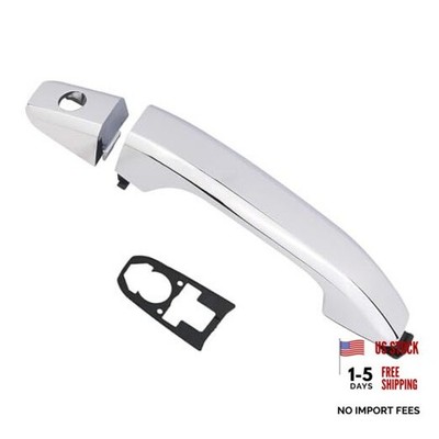 APPERFiT Exterior Door Handle w/Gasket Chrome for Front Driver Side Chrome FL