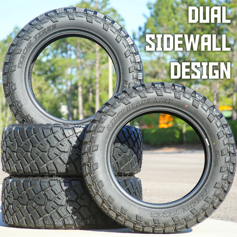 4 Tires Tesche Tires Ridge Blade X/RT LT 285/55R20 12 Ply RT R/T Rugged Terrain Foto 4 de 4