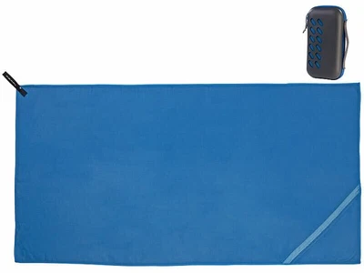 Serviette en microfibres 140 x 70 cm avec sac - coloris bleu - Pearl - Photo 1/4