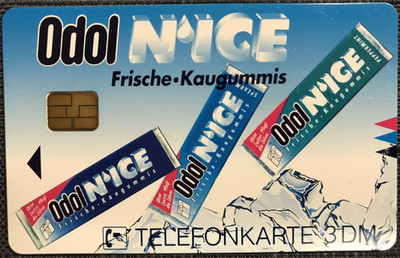 O 2763 12.94 3 DM Odol N'ICE Film Design Kunst Werbung  5000 Ex. Neu***Mint***