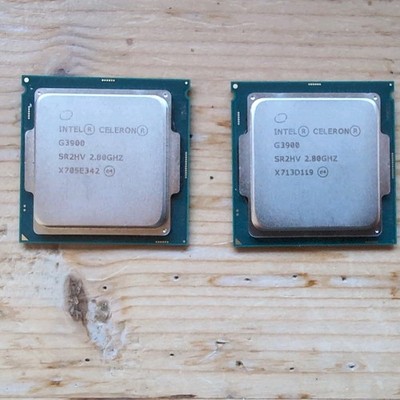 2mal  Intel Celeron G3900, LGA1151, 2,80GHz Prozessor ungetestet 