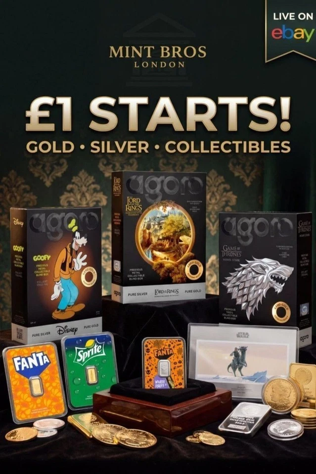 £1 STARTS! GOLD & SILVER LIVE SALE | BULLION • COLLECTIBLES • BIG DEALS