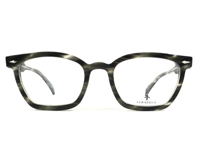 Seraphin Eyeglasses Frames GRANGE/8859 Black Gray Horn Full Rim 51-21-135