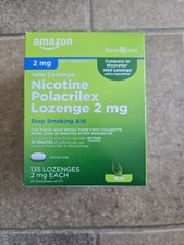 AMAZON Basic Care MINT NICOTINE POLACRILEX Mini LOZENGE 2mg 135Ct 7/2027