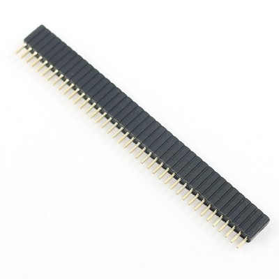 5Pcs 1.27mm Pitch Single Row 1x40 Pin 40 Pin Female Header Strip PH: 4.6mm #hj