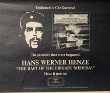 HANS WERNER HENZE 1969 PRINT ADVERT RAFT OF THE FRIGATE MEDUSA Che Guevara