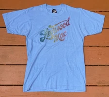 Vintage 1980s Fleetwood Mac  Rock Tour Shirt Medium M Single Stitch Screen Stars