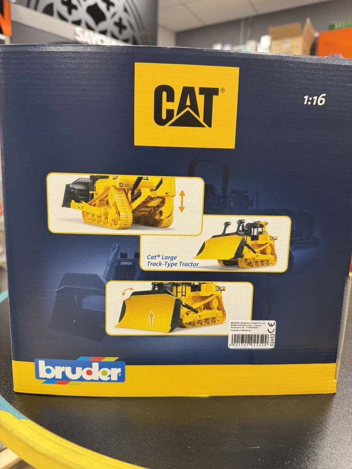 BRUDER 02452- scala 1:16 - CAT RUSPA GRANDE CON CINGOLI- NUOVO - SIGILLATO - Immagine 4 di 4