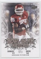 2011 Upper Deck College Football Legends Bowl Game Heroes Adrian Peterson 0f8