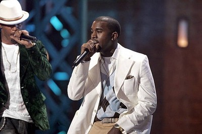 Jamie Foxx Kanye West perform Slow Jamz at 32nd American Music Awa- Old Photo