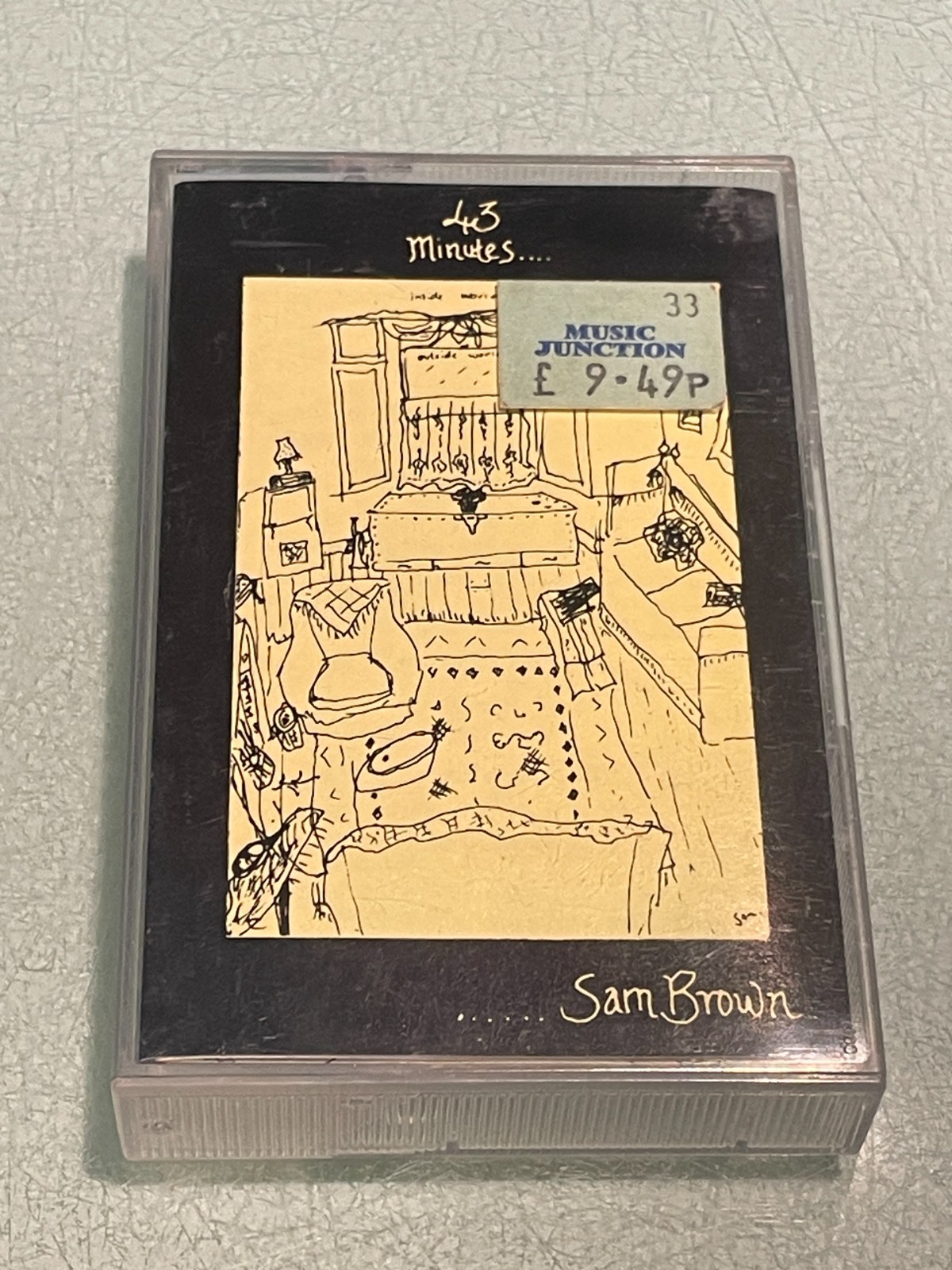 Sam Brown - 43 Minutes- Cassette Tape Album - 1992 Pod Music