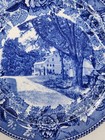 C1899 Wedgwood Etruria Blue Transfer Decorative Plate The Wayside Inn — photo 4