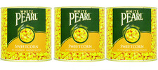 White Pearl Sweetcorn in Sugared, Salted Water 2.12kg Pack of 3