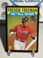 2021 Topps - 1986 Topps All-Star Baseball Freddie Freeman #86AS44 Black /299