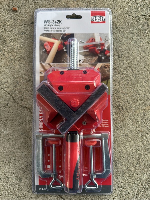 Bessey Tools WS-3+2K 90 Degree Angle Clamp for T Joints and Mitered Corners NEW