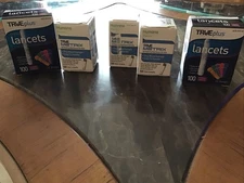 True Metrix Blood Glucose 150 Test Strips Exp:  2022 Plus 2 Boxes Lancets
