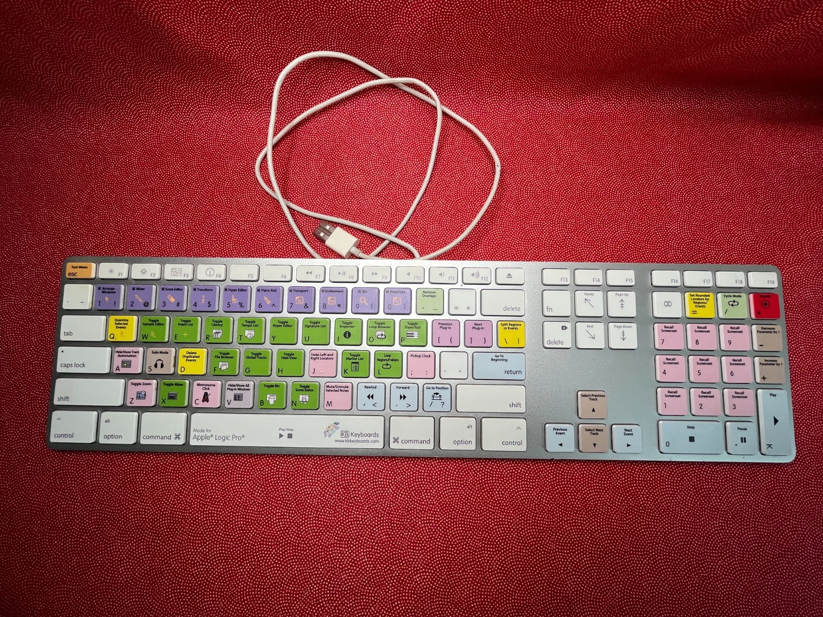 Logic Pro Shortcut Keyboard (mac Apple A1243)
