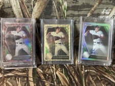 2021 Prizm Draft Picks Colson Montgomery Gold Vinyl 1/1, Snakeskin, Silver Auto