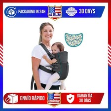 Infantino Swift Classic Baby Carrier, 2 Ways to Carry with Wonder Cover Bib, Adj