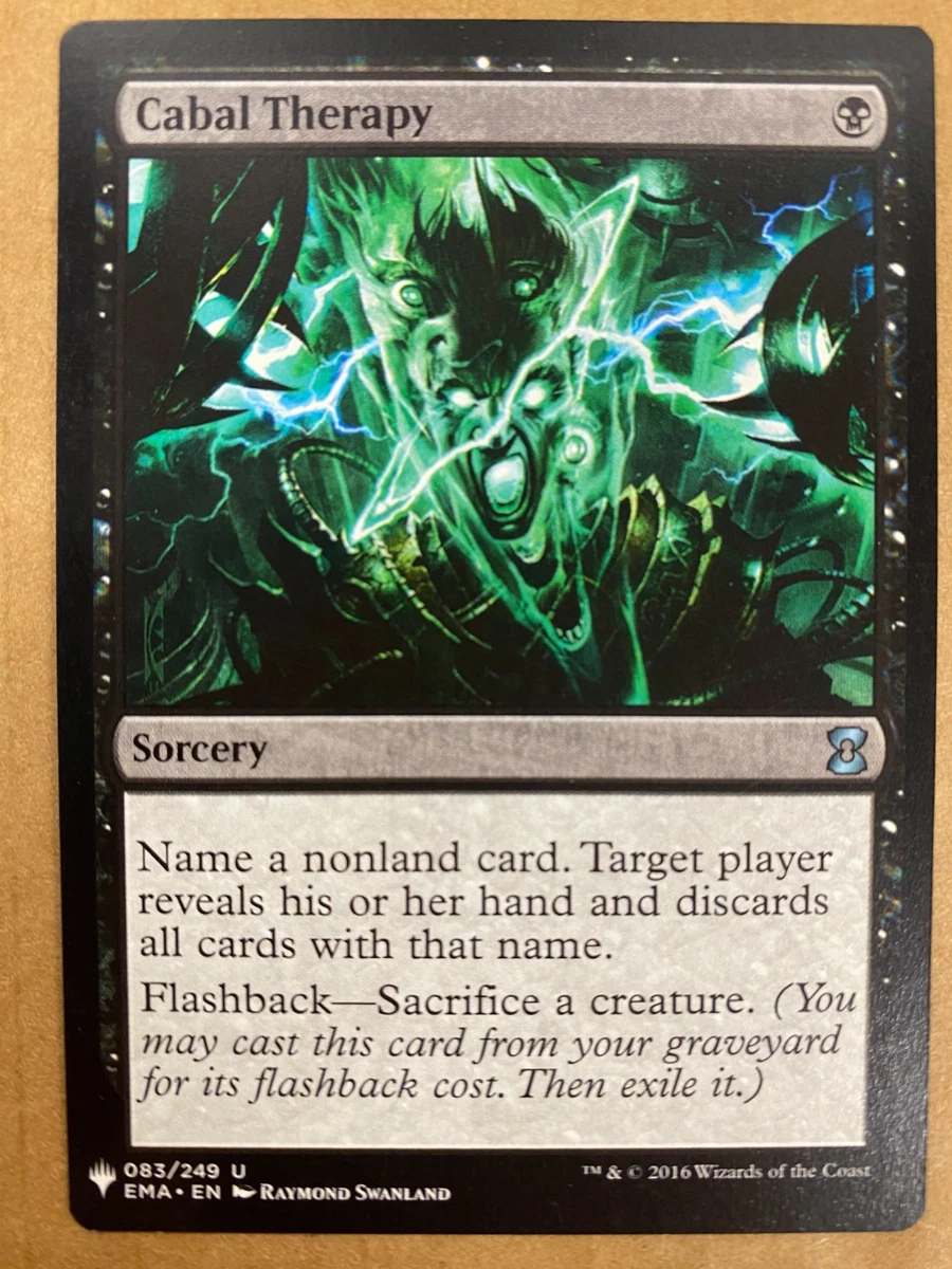 Cabal Therapy Magic: The Gathering Individual Trading Card Games