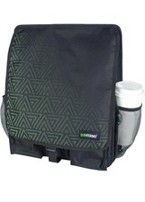 Car Front Seat Organizer Black with Green Sunferno
