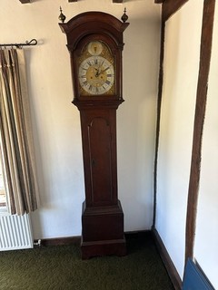 Antique English Longcase / Grandfather Clock – Brass Dial Blen Churchill