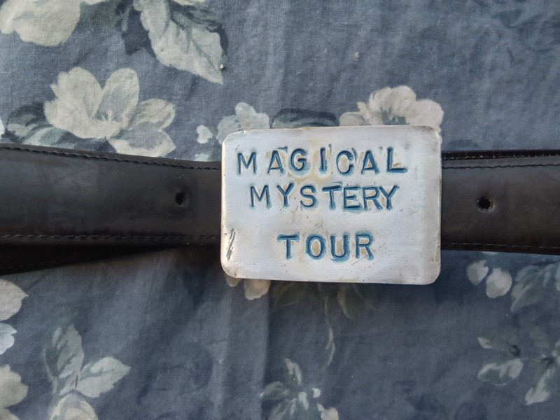 Magical mystery tour belt buckle