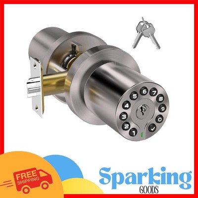 Satin Nickel Keypad Door Lock - Durable, Stylish & User-Friendly Access