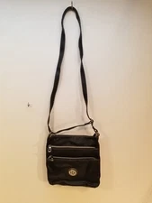 Relic crossbody purse faux leather black with adjustable strap