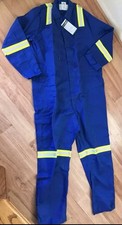 RPS 46XT Crude FR Flame Resistant Blue Coveralls Oil Gas Fire Hi Visibilty PPE