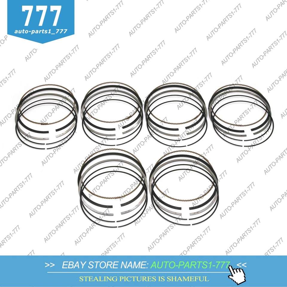 Juego de 6 anillos de pistón Φ89,9 mm para Mercedes-Benz C240 C320 E320 M112 3,2 L W203 V6 Foto 3 de 4