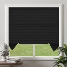 Cordless Non Woven Fabric 6-Pack Quick Fix Window Shade Blinds Black 48"x72"