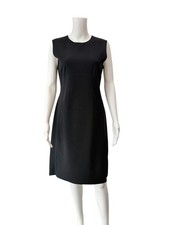 Prada Black Wool Sheath Dress size IT 46/8-10