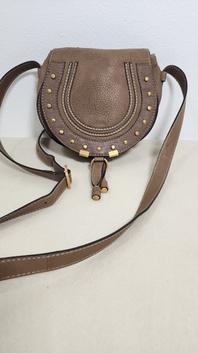 [eBay Live] Chloe Marcie Small Crossbody Bag Leather. Tiny holes on exterior.