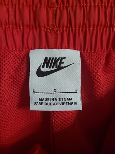 Nike Sportswear Youth Size Large University Red White Woven Shorts FN8756-657 - Picture 4 of 6