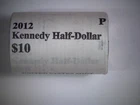 2012-P Kennedy Half Dollar 20-Coin Roll BU (Mint Wrapped), tail-tail roll