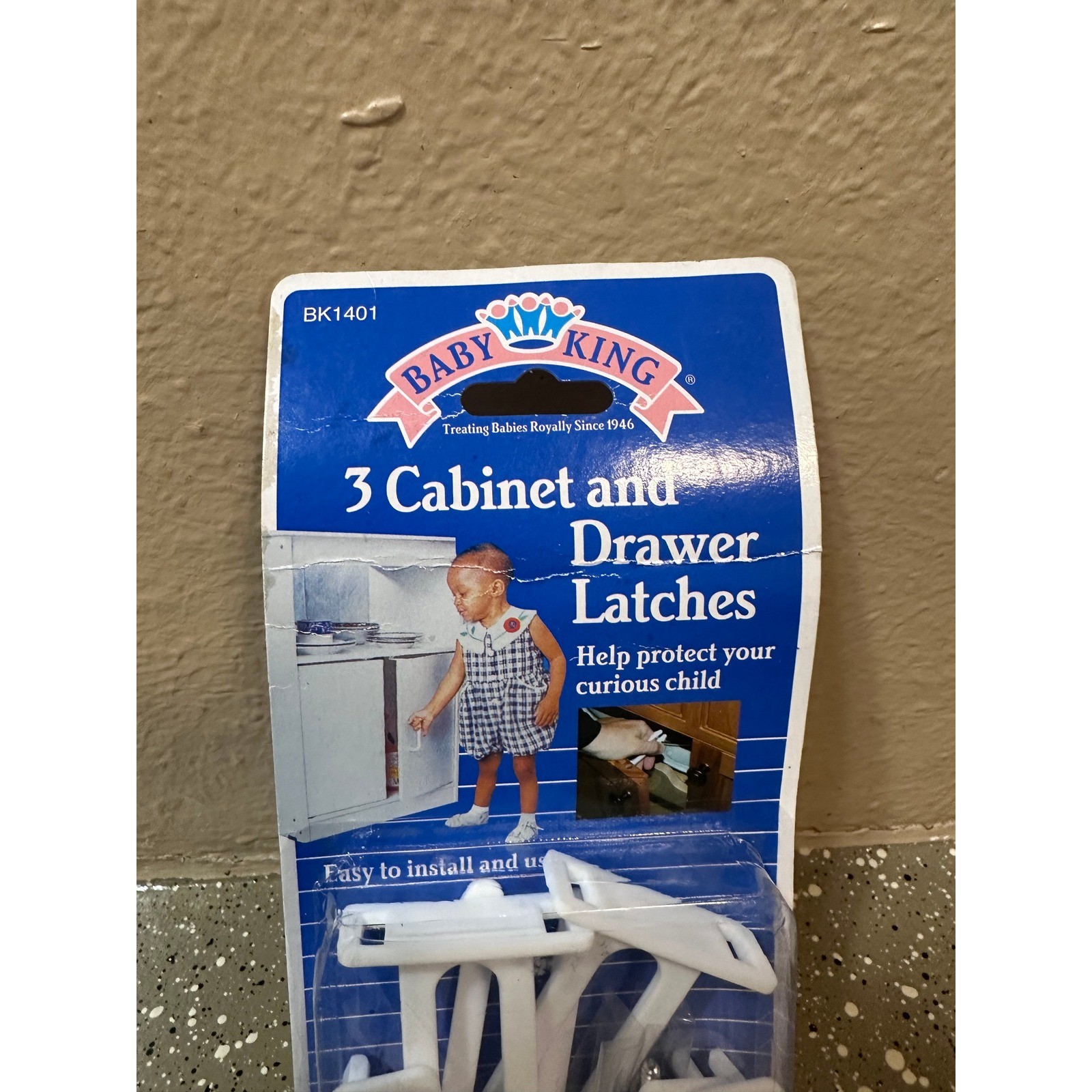 Baby King 3 Cabinet and Drawer Latches Child Safety Locks New