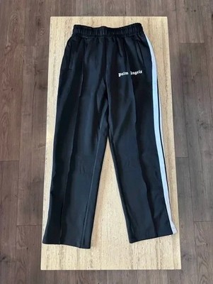  Palm Angels   Black Tracksuit Pants Black/White -  Size: X-Large