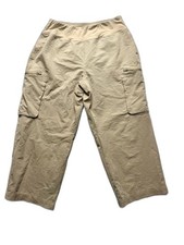 Sage Collective Women's Wide-Leg Cargo Joggers   khaki