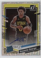 2023 Panini Donruss Rated Rookie Choice Signatures Keyonte George #286 Auto 0c3