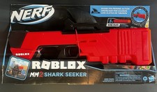 Nerf ROBLOX MM2 Shark Seeker Gun Blaster With Exclusive Virtual Code NEW SEALED