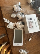 Bonoch Baby Monitor 7" 720p HD Split Screen with 3 Cameras